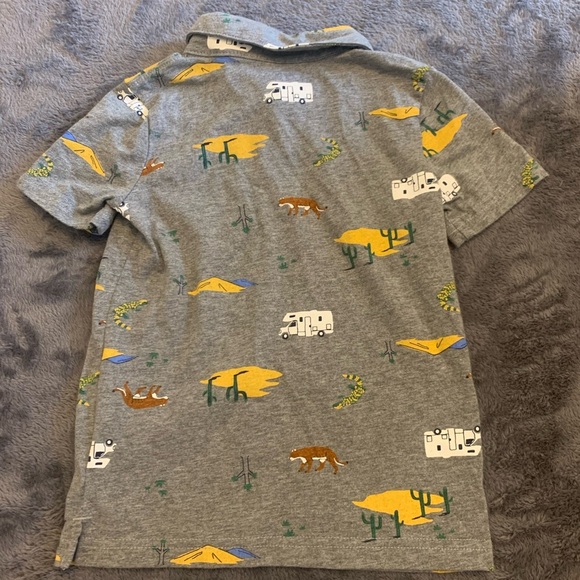 Carter's Gray and Yellow Construction Polo Shirt - Picture 4 of 4